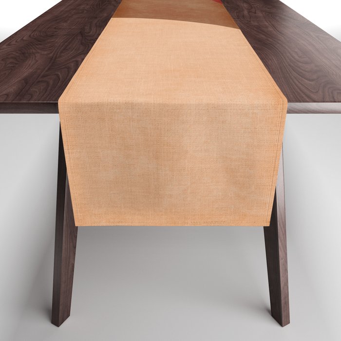 abstract retro shapes earthy 12 Table Runner Gallery Image 1