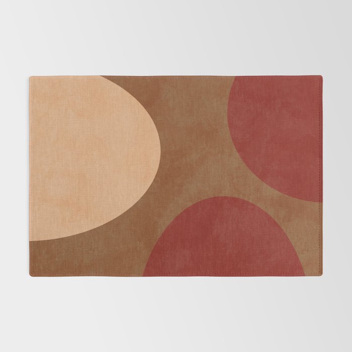 abstract retro shapes earthy 12 Rug Gallery Image 2