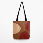 abstract retro shapes earthy 12 Tote Bag Gallery Image 2