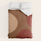 abstract retro shapes earthy 12 Comforter Gallery Image 6