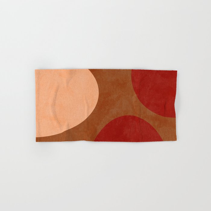 abstract retro shapes earthy 12 Bath Towel Gallery Image 1