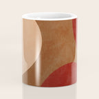 abstract retro shapes earthy 12 Coffee Mug Gallery Image 4