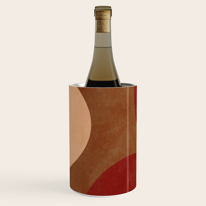 abstract retro shapes earthy 12 Wine Chiller Gallery Image 1