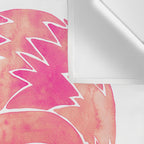 Watercolor Raccoon - Pink Palette Wall Tapestry Gallery Image 3