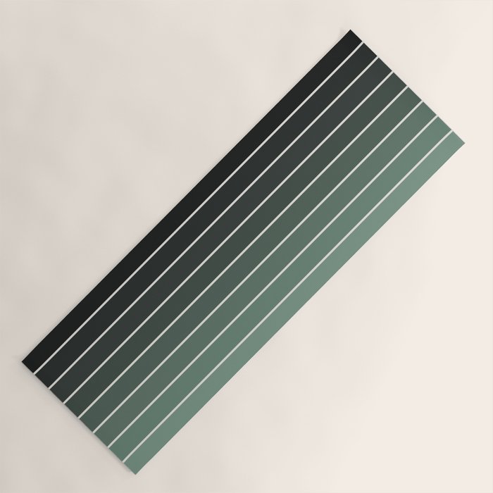 Gradient Arch IV Earthy Green Mid Century Modern Rainbow Yoga Mat Gallery Image 1