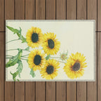 Sunflowers Outdoor Rug Gallery Image 1