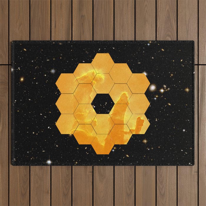 James Webb Space Telescope JWST NASA â space poster Outdoor Rug Gallery Image 1