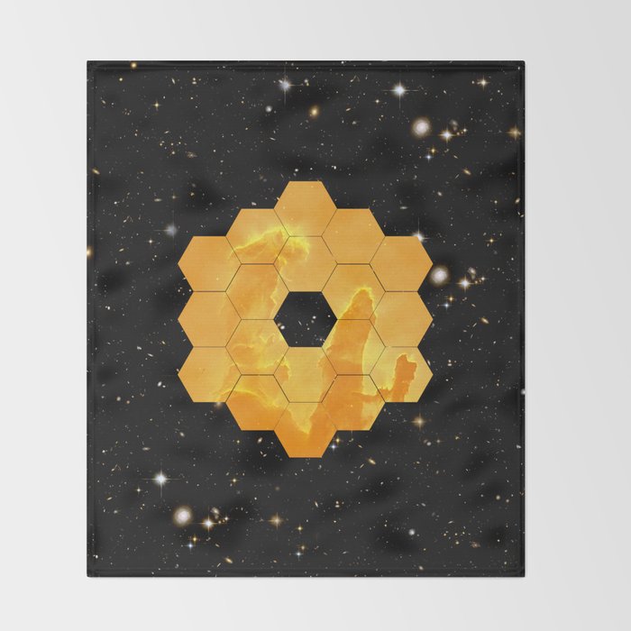James Webb Space Telescope JWST NASA â space poster Throw Blanket Gallery Image 2