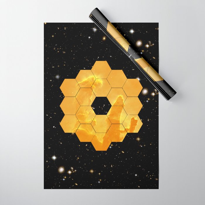James Webb Space Telescope JWST NASA â space poster Wrapping Paper Gallery Image 1