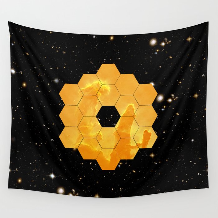 James Webb Space Telescope JWST NASA â space poster Wall Tapestry Gallery Image 4