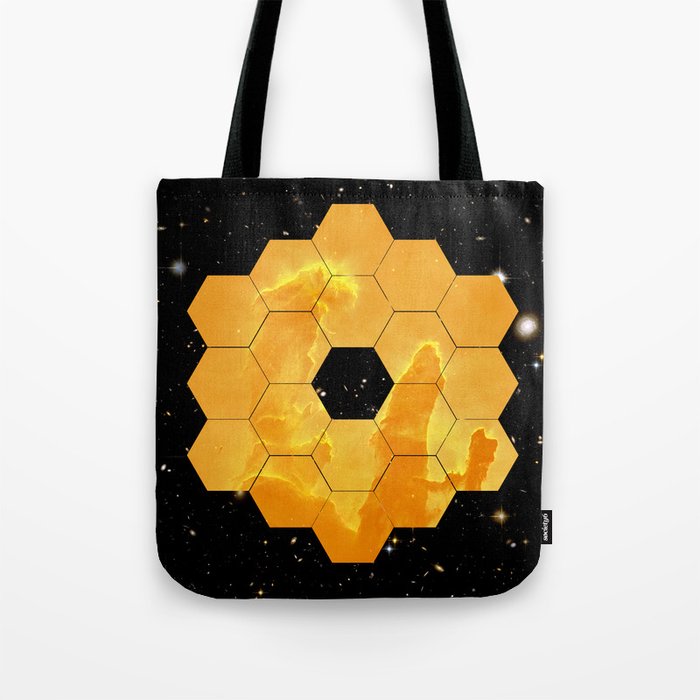 James Webb Space Telescope JWST NASA â space poster Tote Bag Gallery Image 1