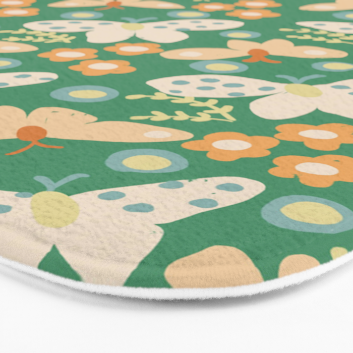 Butterflies Bath Mat Gallery Image 3