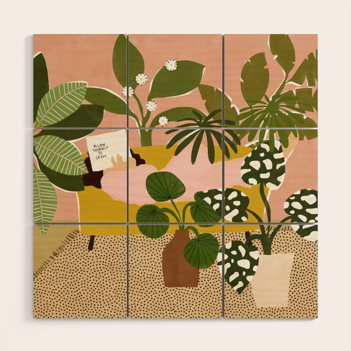 Allow Yourself To Grow Wood Wall Art Gallery Image 1