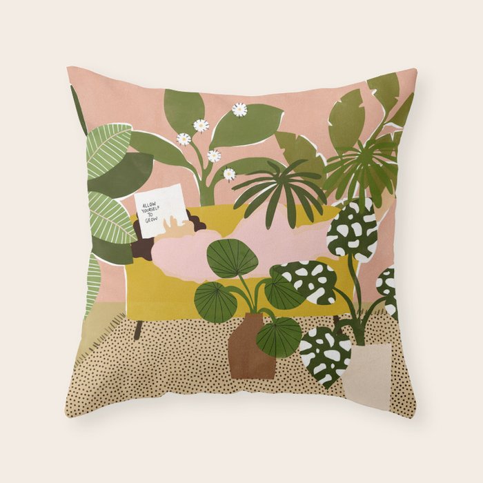 Allow Yourself To Grow Throw Pillow Gallery Image 6