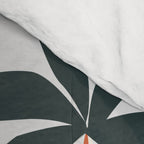 Single Fin Soul - Surfing Illustration with Longboard Balancing Surfer Girl Comforter Gallery Image 4