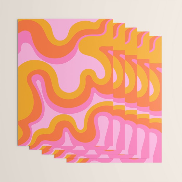 Groovy Swirl - Sunset Wrapping Paper Gallery Image 3