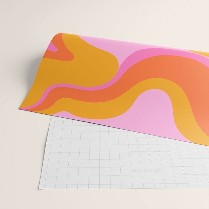 Groovy Swirl - Sunset Wrapping Paper Gallery Image 2