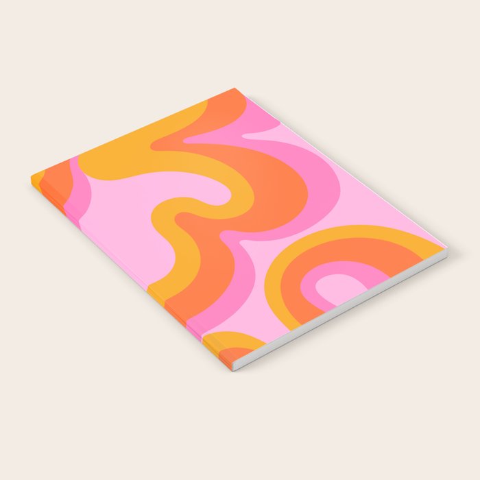 Groovy Swirl - Sunset Notebook Gallery Image 1