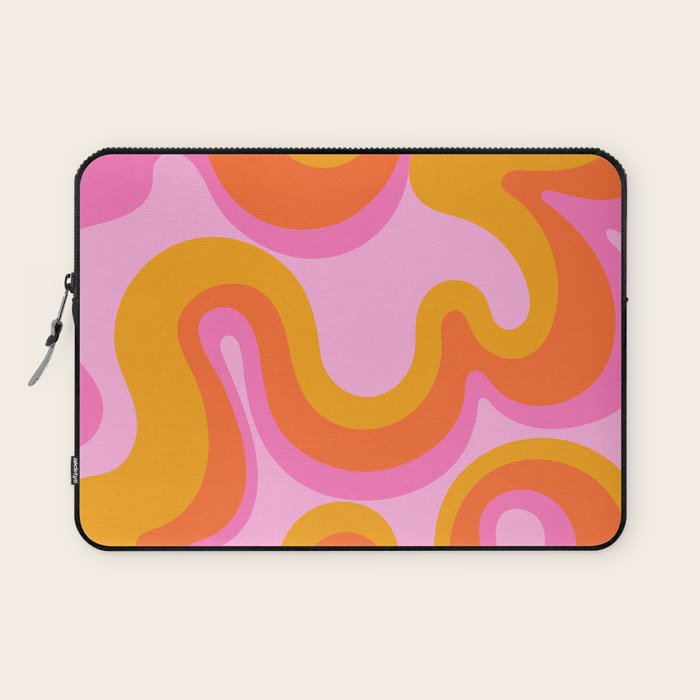 Groovy Swirl - Sunset Laptop Sleeve Gallery Image 1
