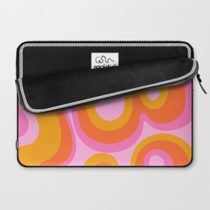 Groovy Swirl - Sunset Laptop Sleeve Gallery Image 2