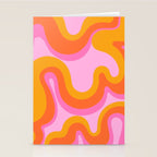 Groovy Swirl - Sunset Stationery Card Gallery Image 2