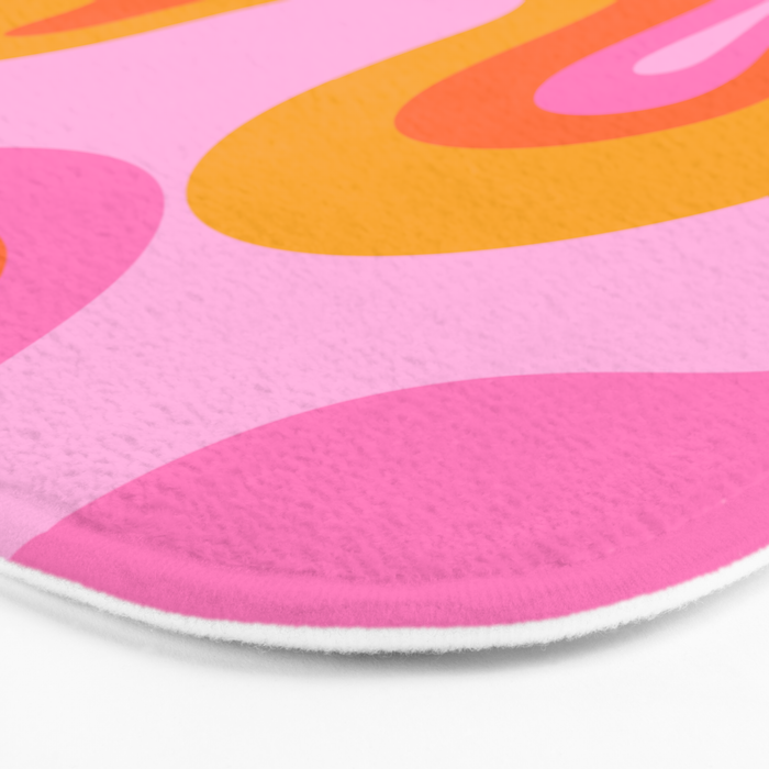 Groovy Swirl - Sunset Bath Mat Gallery Image 3