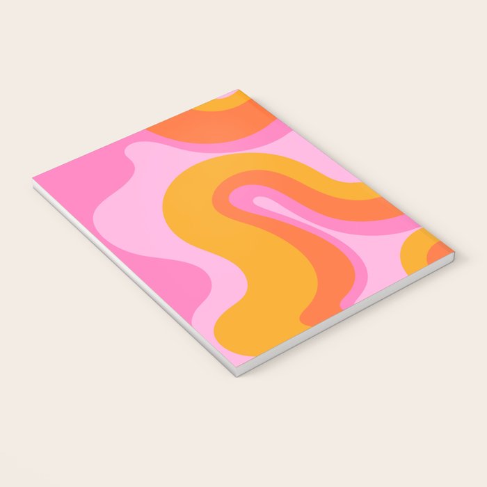 Groovy Swirl - Sunset Notebook Gallery Image 3