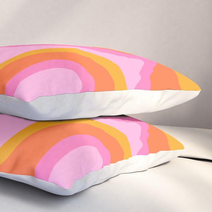 Groovy Swirl - Sunset Pillow Sham Gallery Image 3
