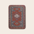 Antique Anatolian Ushak Crimson Wine Turkish Rug Bath Mat Gallery Image 1