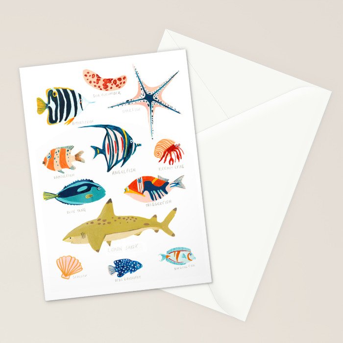 Sea Life of Fiji Stationery Card Gallery Image 2