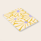 Big Groovy Flower - Purple, Yellow, Off-White Notebook Gallery Image 3