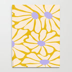 Big Groovy Flower - Purple, Yellow, Off-White Notebook Gallery Image 4