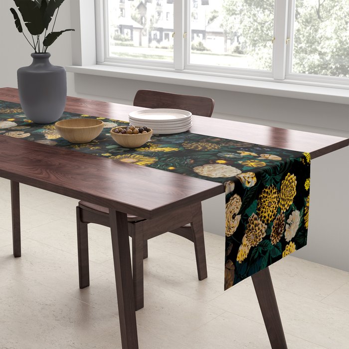 EXOTIC GARDEN - NIGHT II Table Runner Gallery Image 2