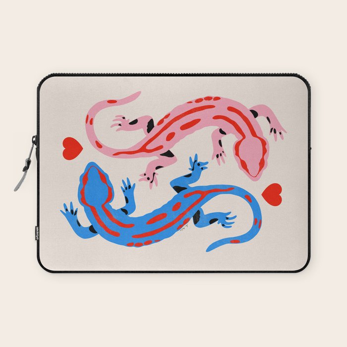 The lovers - salamanders Laptop Sleeve Gallery Image 1