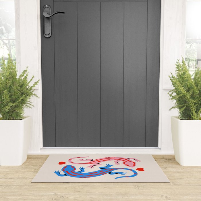 The lovers - salamanders Welcome Mat Gallery Image 3