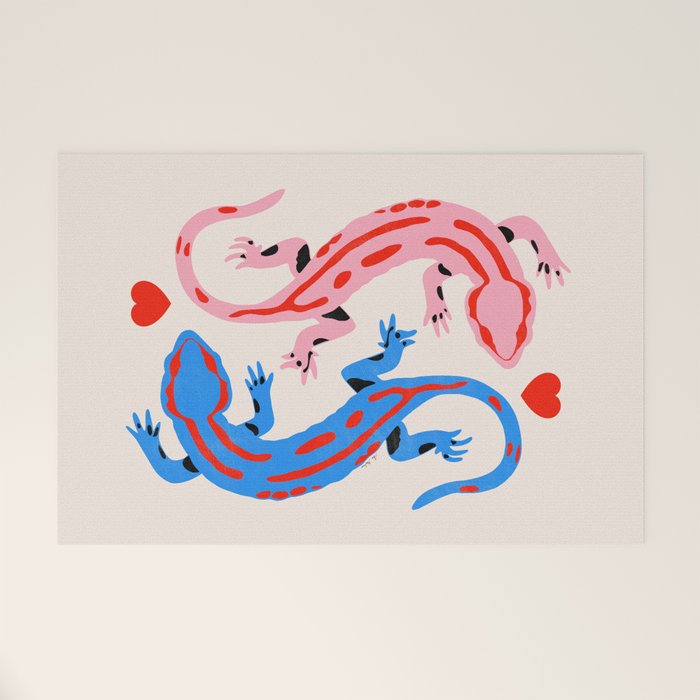 The lovers - salamanders Welcome Mat Gallery Image 1