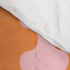 Bold Fun Ogee A-Go-Go Vertical Stripes Pop Pattern in Orange and Pink Comforter Gallery Image 4