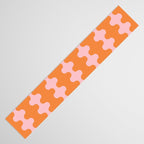 Bold Fun Ogee A-Go-Go Vertical Stripes Pop Pattern in Orange and Pink Table Runner Gallery Image 3