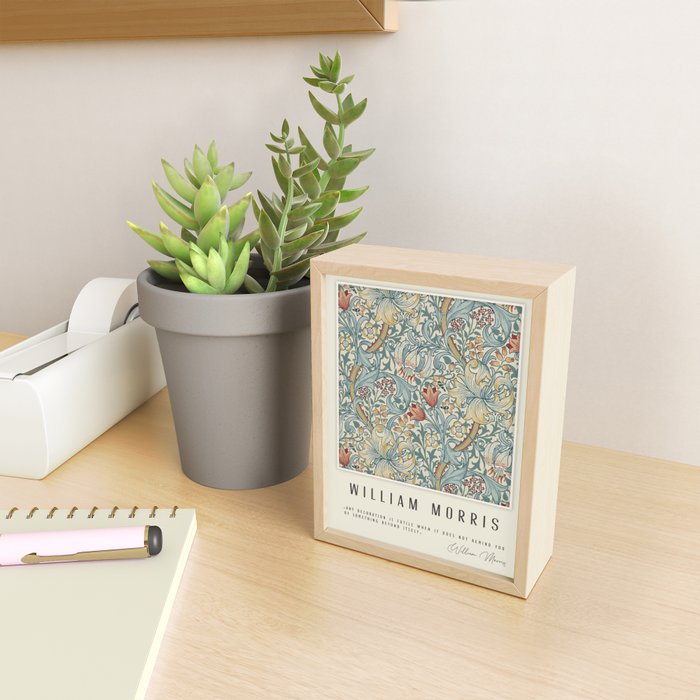 Modern poster-William Morris-Vegetable print (blue). Mini Art Print Gallery Image 2