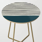 Dark Teal x Stripes Side Table Gallery Image 2