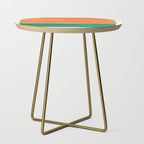 Emerald Green Tan Rothko Inspired Colourfield Squares Minimal Minimalist Mid Century Style by Ejaaz Haniff Side Table Gallery Image 1