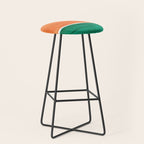 Emerald Green Tan Rothko Inspired Colourfield Squares Minimal Minimalist Mid Century Style by Ejaaz Haniff Stool Gallery Image 1
