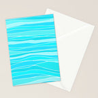Caribbean Blue Ocean Waves Stationery Card Gallery Image 2