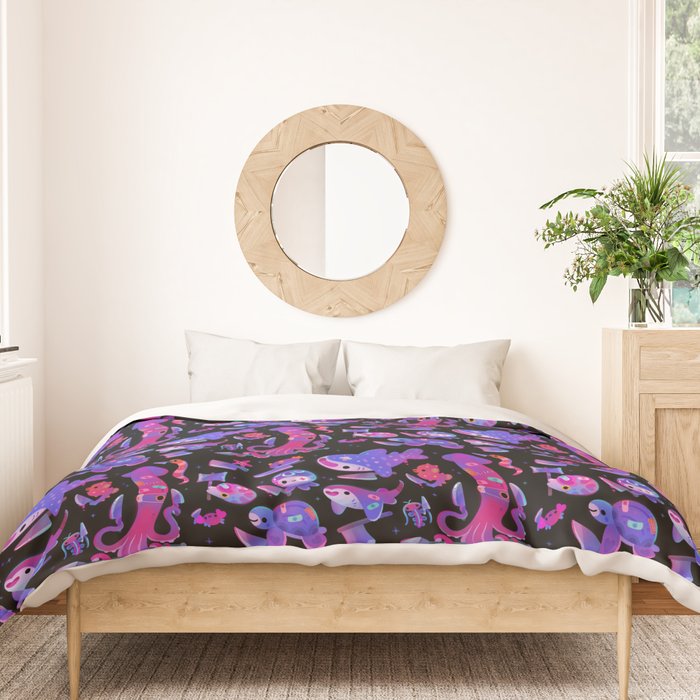 Stabby marine life Duvet Cover Gallery Image 3