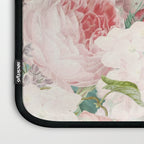 Vintage & Shabby Chic - Pastel Pink Botanical Summer Roses Garden Laptop Sleeve Gallery Image 3