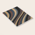 Wavy Stripes V - Dark Vintage  Notebook Gallery Image 3