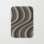 Wavy Stripes V - Dark Vintage  Bath Mat Gallery Image 1