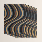 Wavy Stripes V - Dark Vintage  Wrapping Paper Gallery Image 3