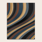 Wavy Stripes V - Dark Vintage  Notebook Gallery Image 4