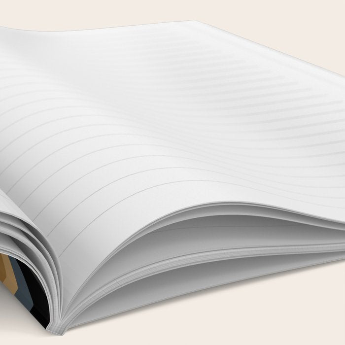 Wavy Stripes V - Dark Vintage  Notebook Gallery Image 2